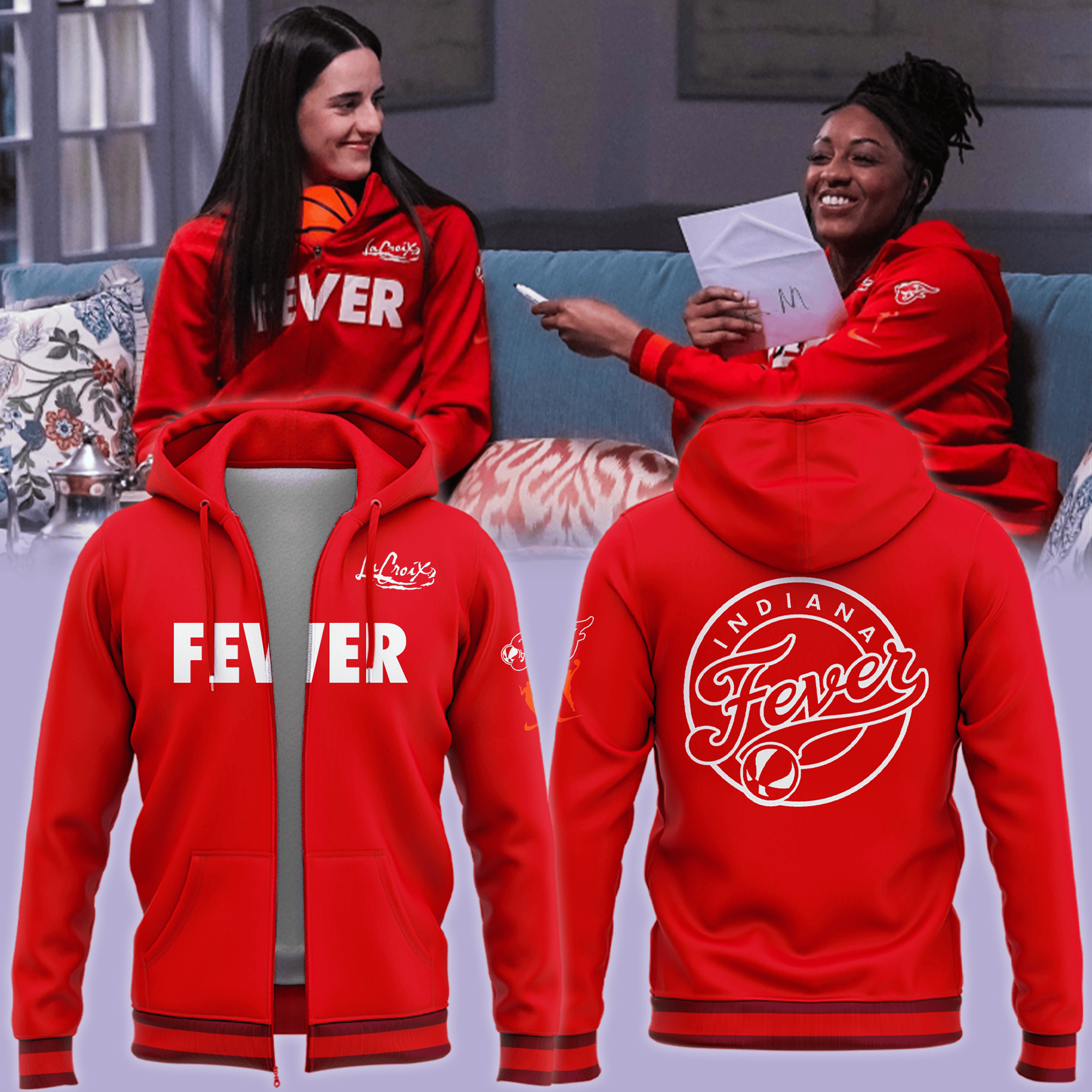 Indiana Fever Special New Edition 2025 Zip Hoodie Indiana Fever Merch Gift For Basketball Fans