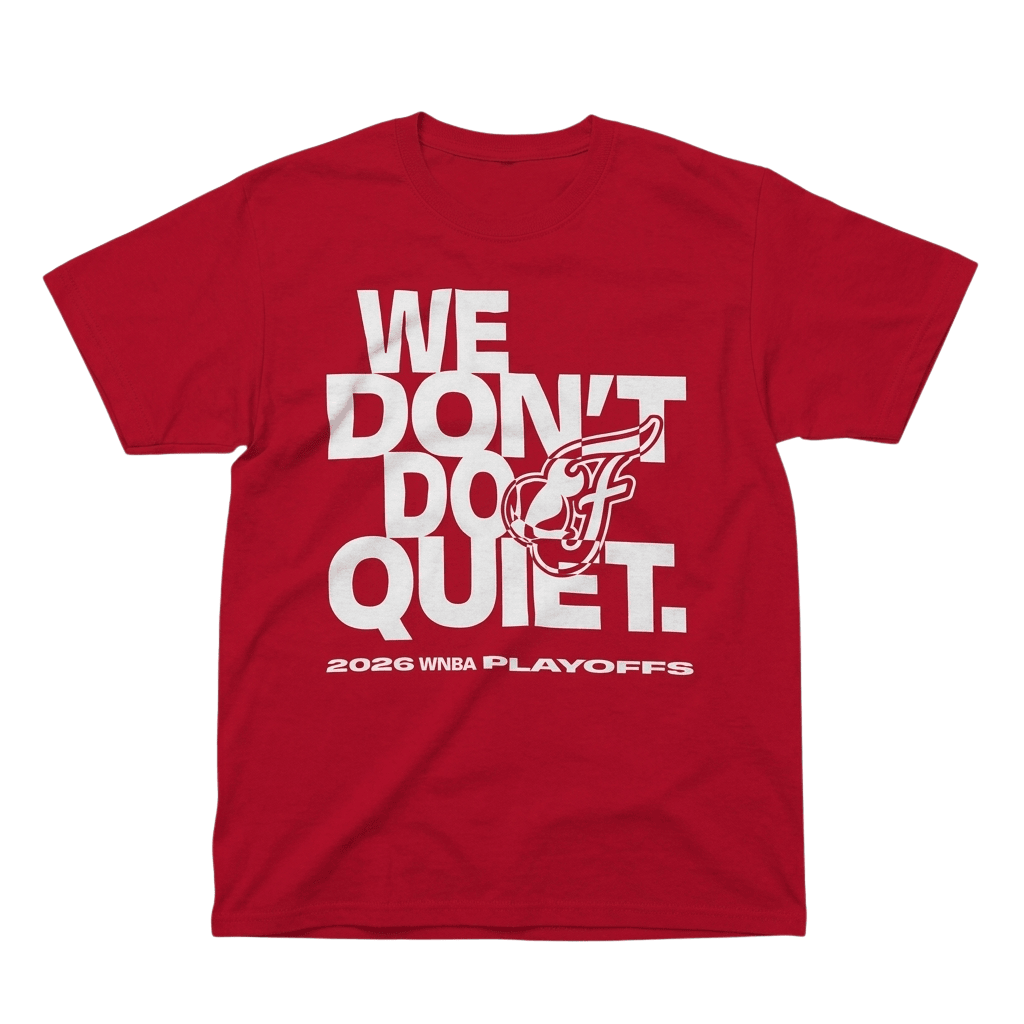 Indiana Fever We Don't Do Quiet 2026 Playoffs Shirt Indiana Fever Merch Basketball Fan Gifts