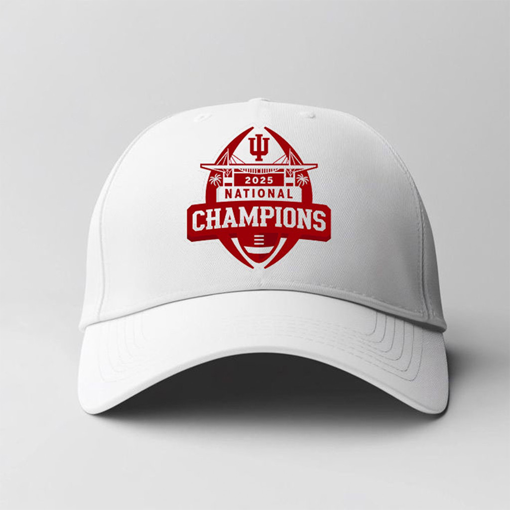 Indiana Hoosiers 2025 National Champions Logo Hat Hoosiers Merch Gifts For Football Fan