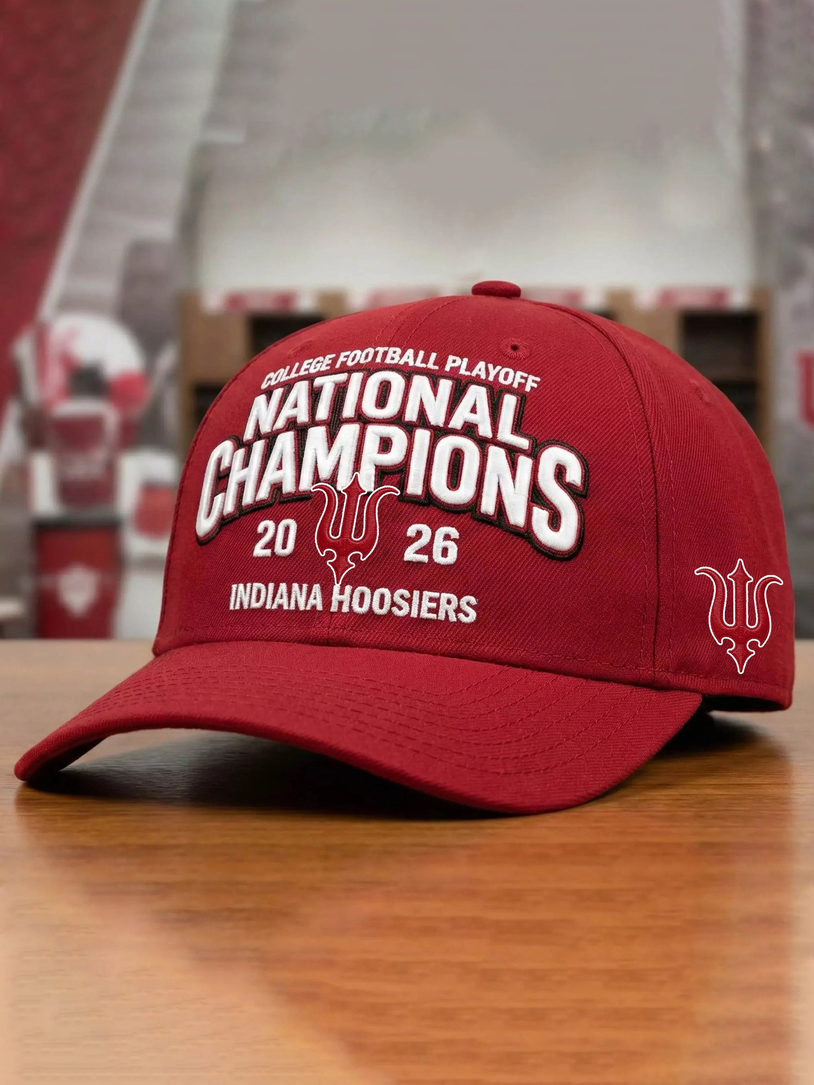 Indiana National Champions Hat Embroidered IU National Championship Merch Football Lovers Gifts