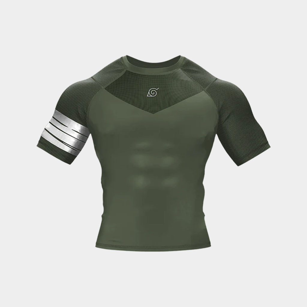 Invicta Kuru Merch 2026 Leaf Ninja Compression Shirt Rash Guard Gift For Anime Fans