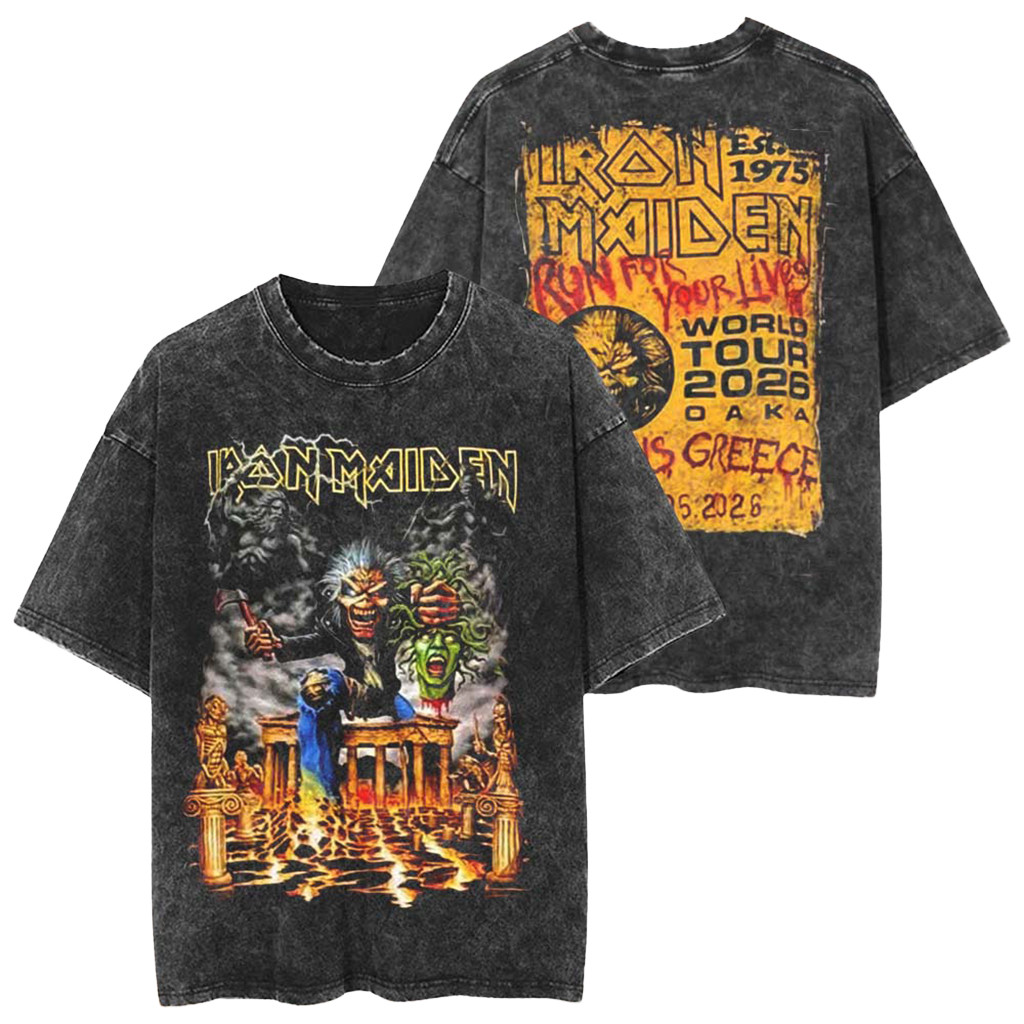 Iron Maiden Athens Greece 2026 Tour Event T-Shirt Iron Maiden Merch Unique Gifts For Dad