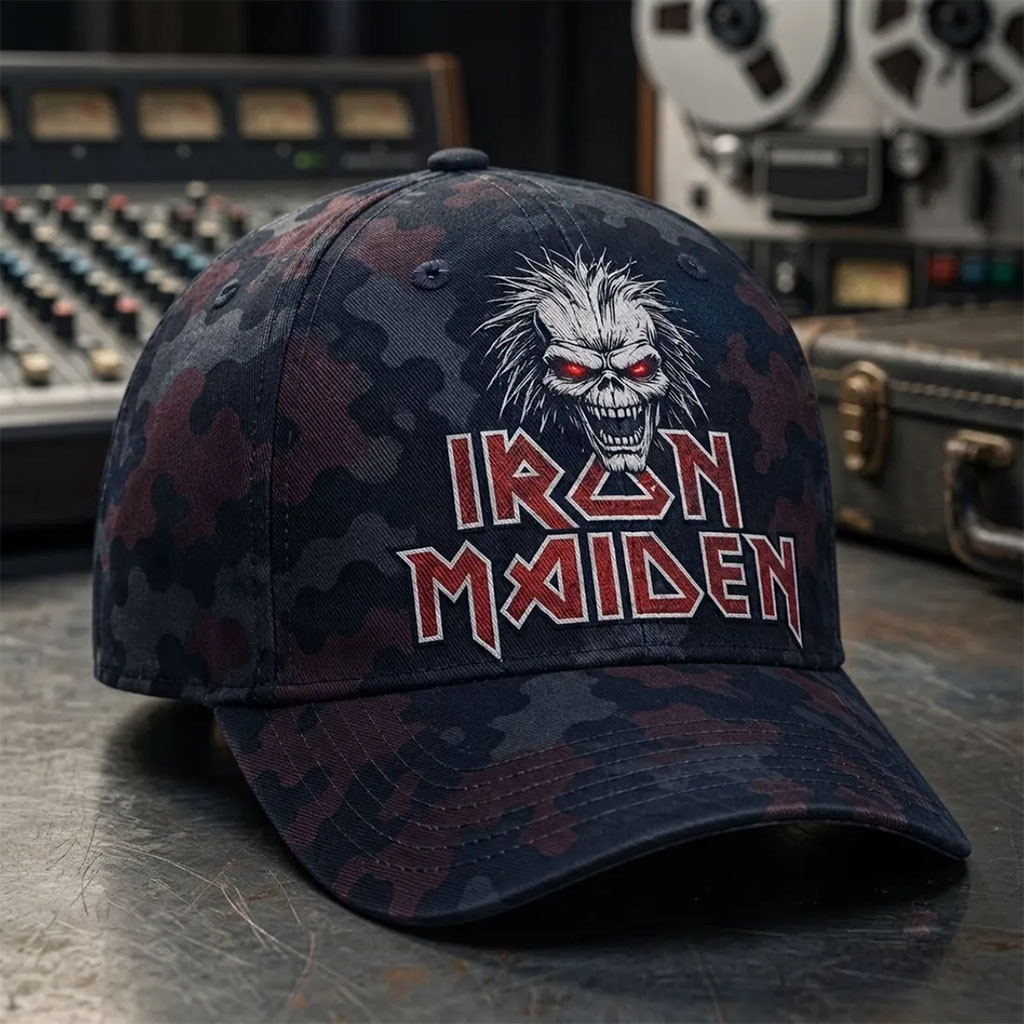 Iron Maiden Eddie Hat Camouflage Cap Iron Maiden Merch Gift Ideas For Music Fans