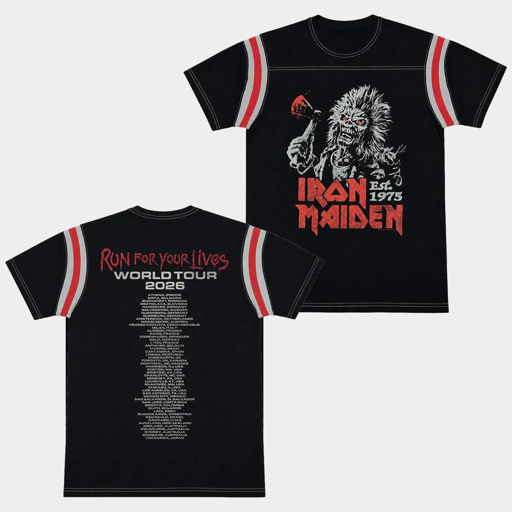 Iron Maiden Merch Run For Your Lives Vintage 2026 Tour T-Shirt Present For Music Lovers