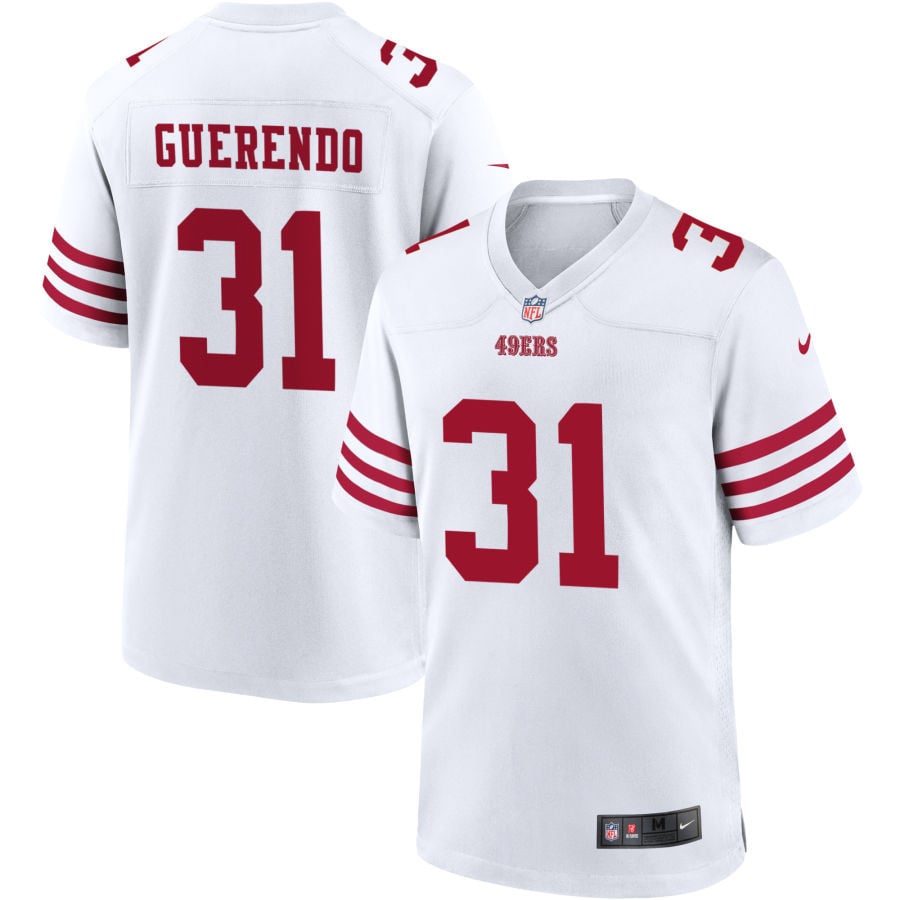 Isaac Guerendo San Francisco 49ers 2025 Game Player Jersey - White