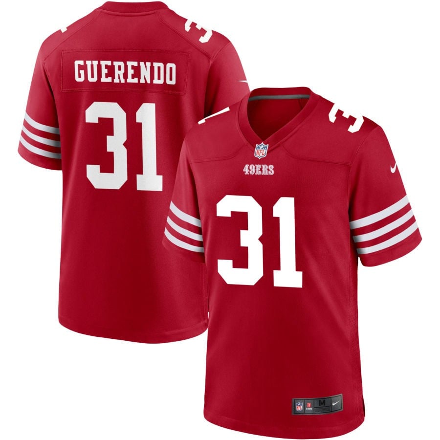 Isaac Guerendo San Francisco 49ers 2025 Jersey - Scarlet