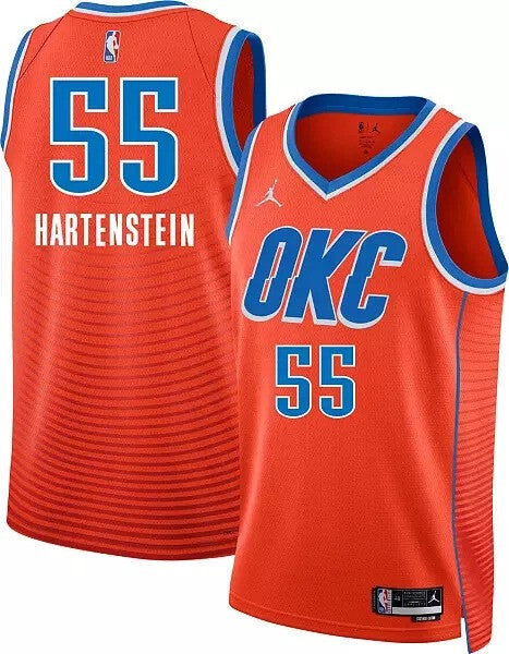 Isaiah Hartenstein Oklahoma City Thunder 2025 Swingman Statement Jersey - Orange