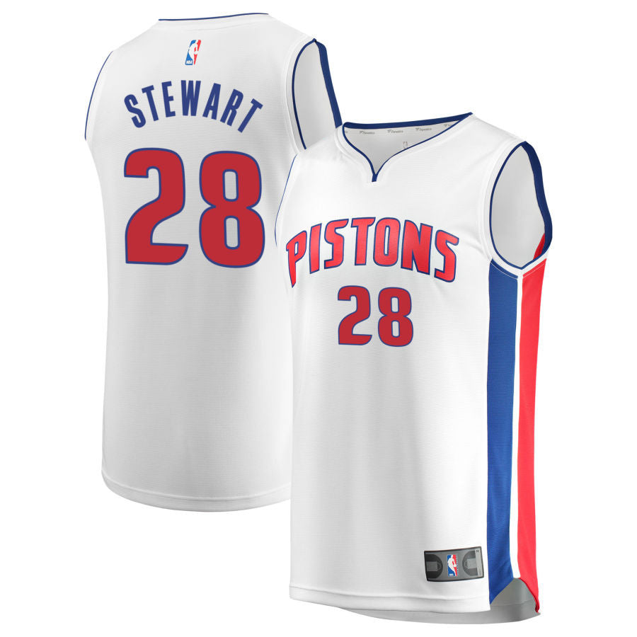 Isaiah Stewart Detroit Pistons 2025 Fast Break Association Edition Jersey - White