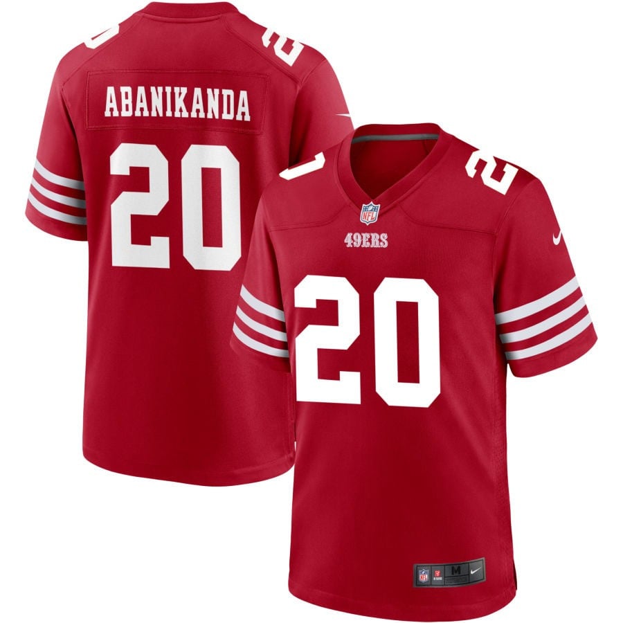 Israel Abanikanda San Francisco 49ers 2025 Jersey - Scarlet