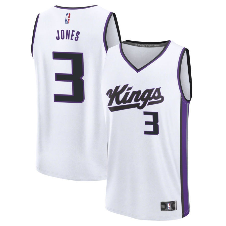 Issac Jones Sacramento Kings 2025 Fast Break Association Edition Jersey - White