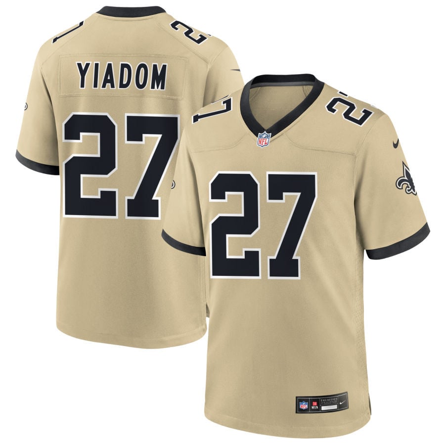 Issac Yiadom New Orleans Saints 2025 Gameday Golds Alternate Game Jersey - Gold