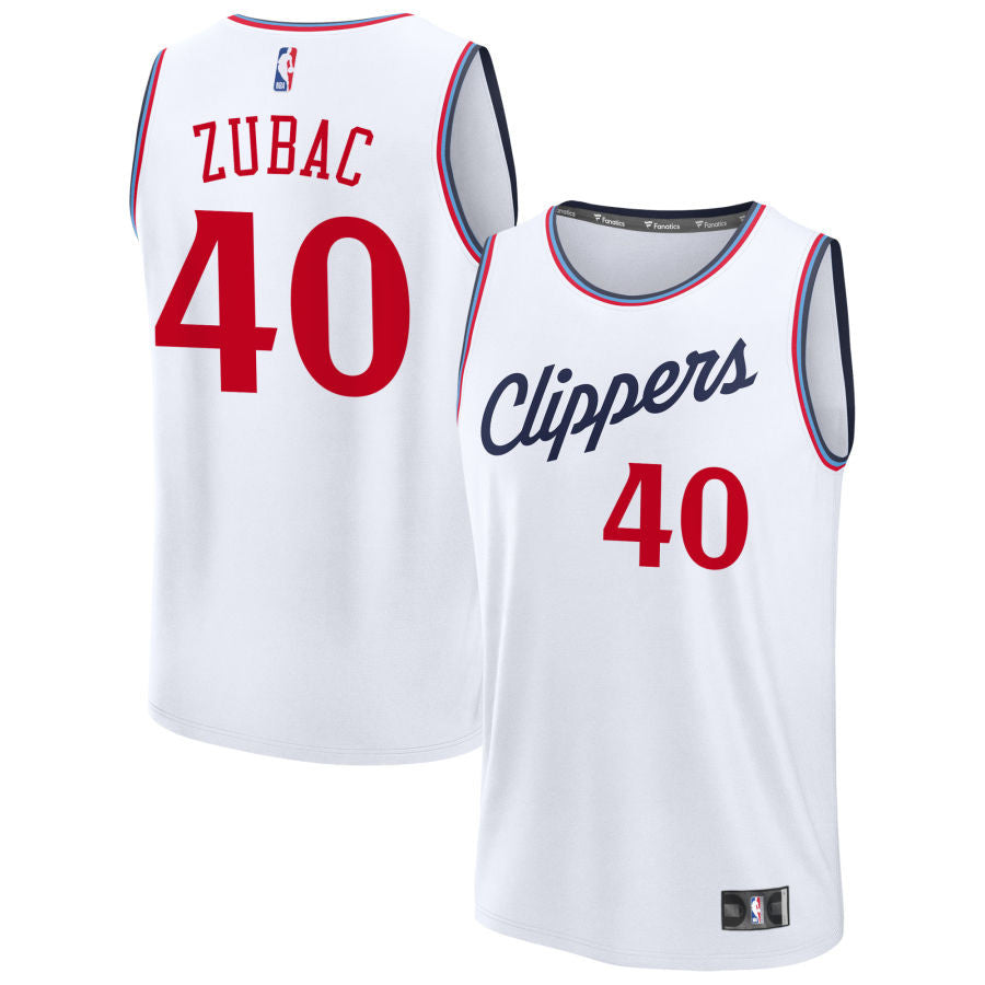 Ivica Zubac LA Clippers 2025 Fast Break Association Edition Jersey - White