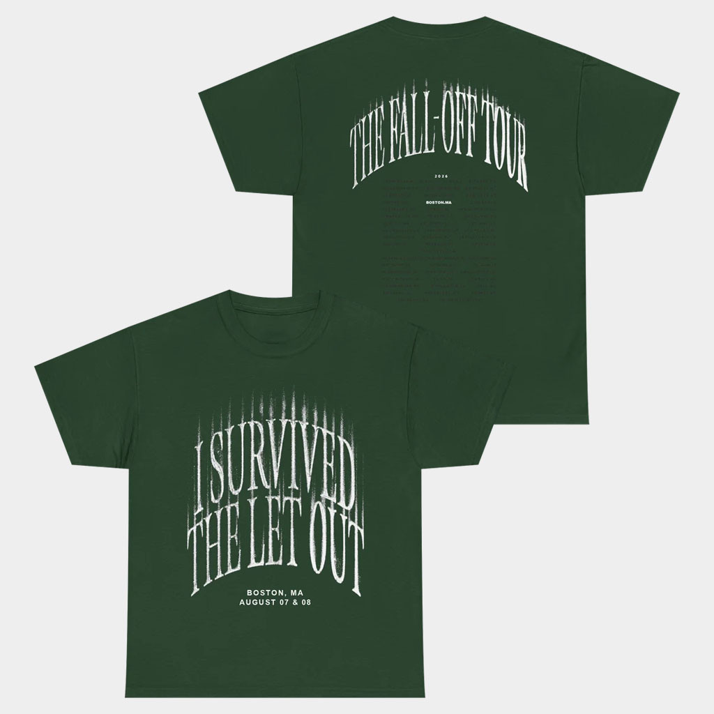 J Cole Fall Off Tour Merch 2026 I Survived The Let Out T-Shirt Boston Shirt Gift For Rap Fans