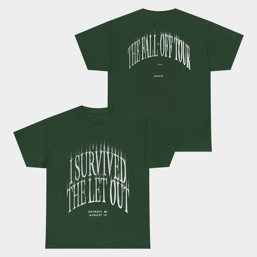 J Cole Fall Off Tour Merch 2026 The Let Out T-Shirt Detroit Shirt J Cole Tour Merch Fan Gifts