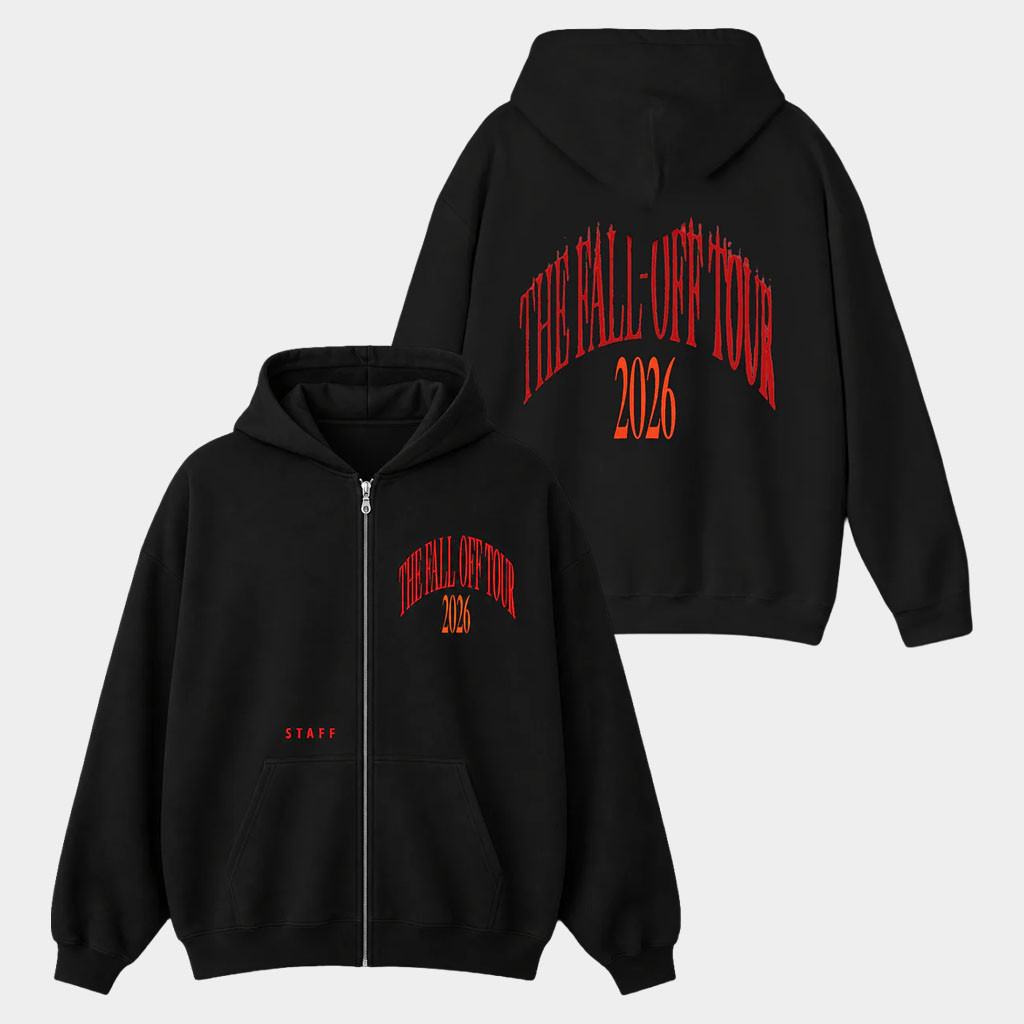J Cole Fall Off Tour Merch 2026 Tour Staff Zip Hoodie J Cole Merch Present For Hip Hop Fans