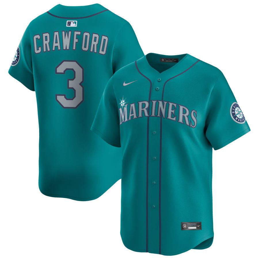 J.P. Crawford Seattle Mariners 2025 Alternate Limited Jersey - Aqua