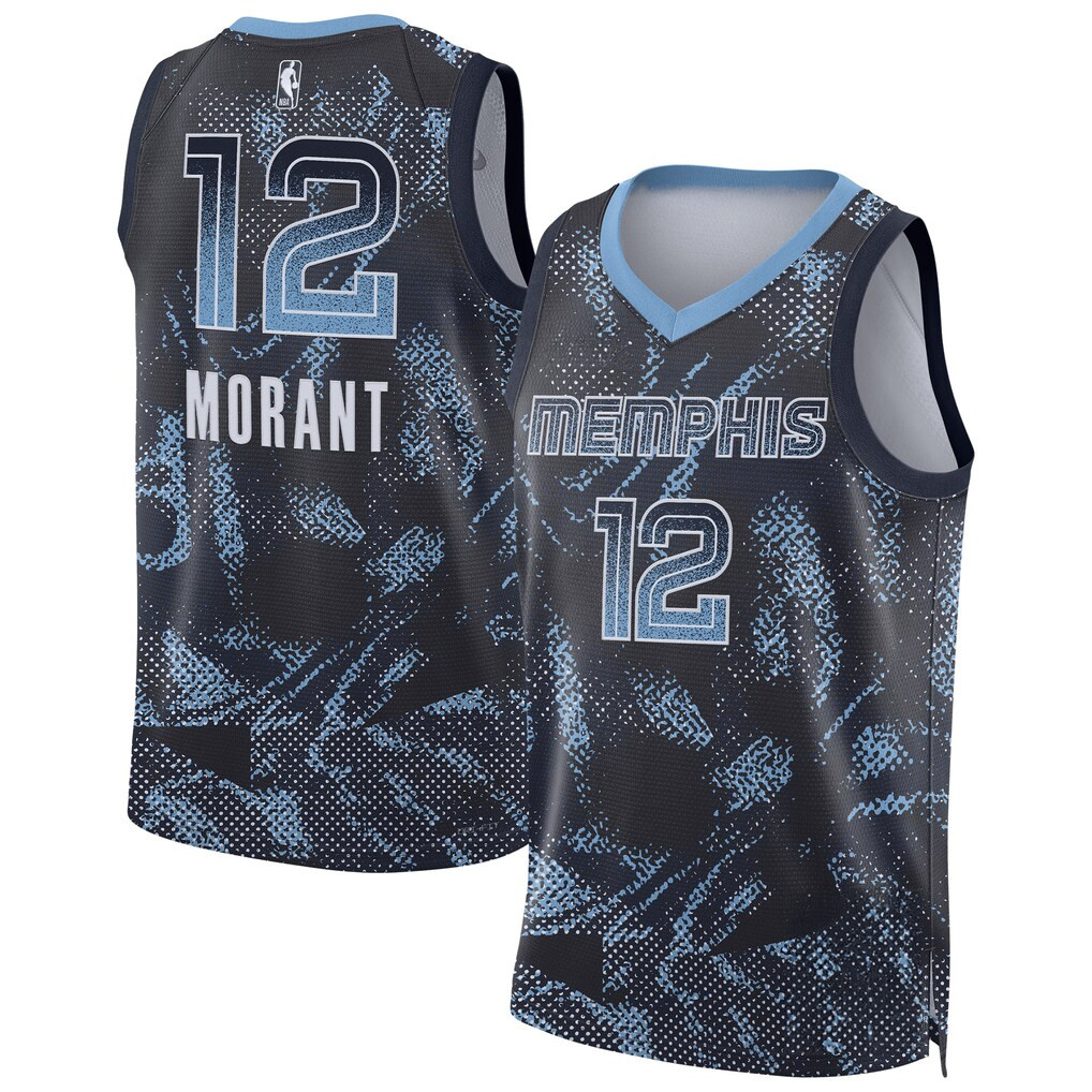 Ja Morant Merch 2026 Memphis Grizzlies #12 Ja Morant Swingman Jersey Gifts For Basketball Fan