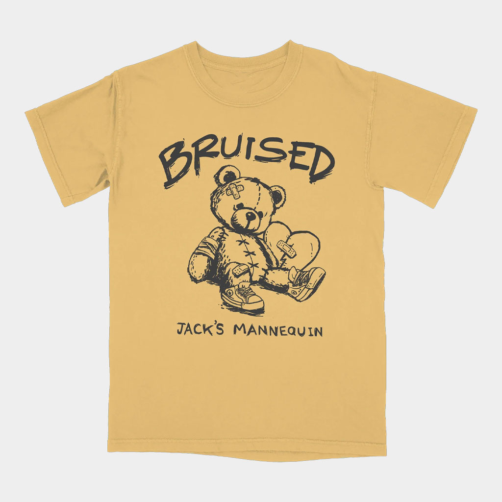 Jack’s Mannequin Merch Bruised Bear T-Shirt Gifts For Rock Music Lovers