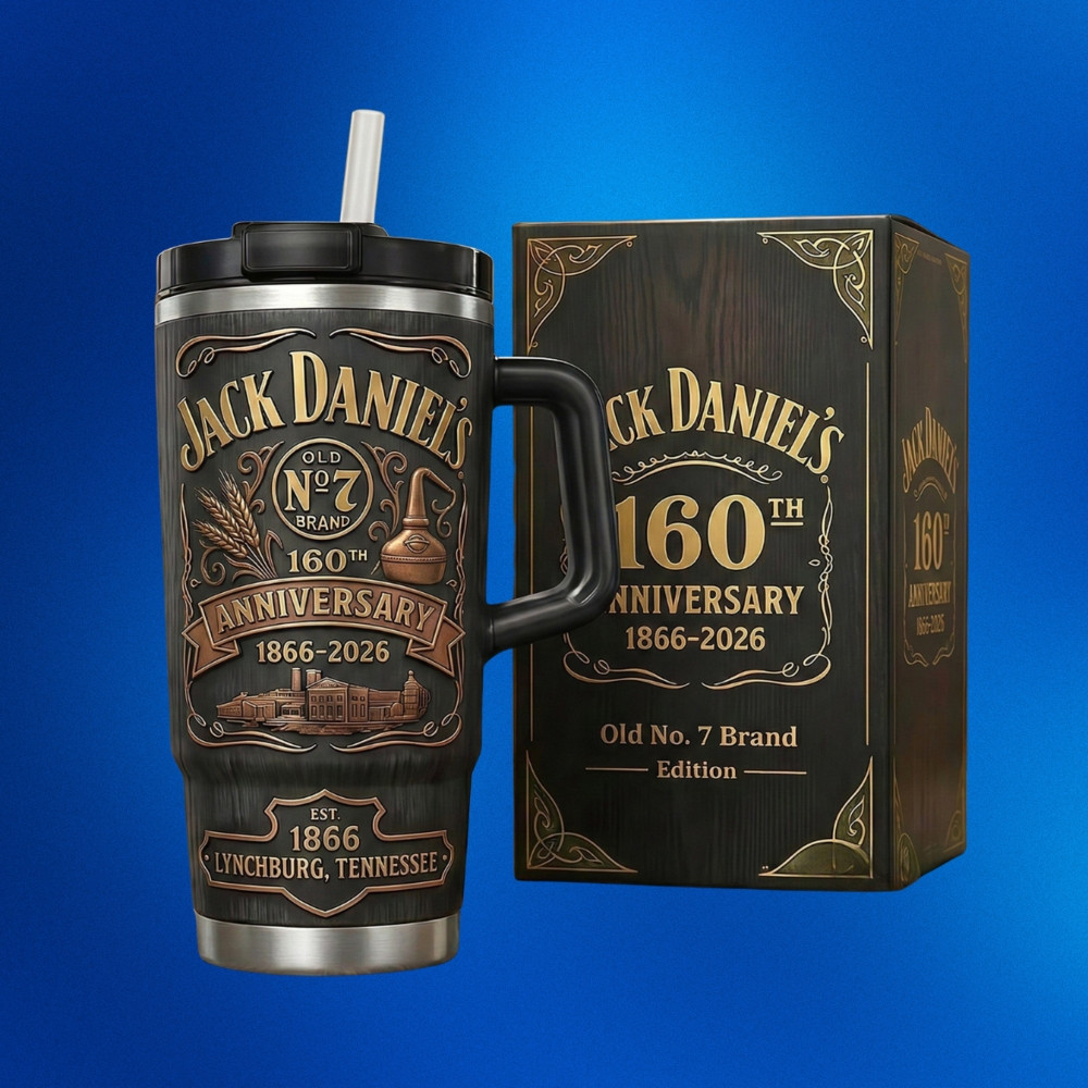 Jack Daniels 160Th Anniversary 18662026 Old No 7 Brand Tumbler Jack Daniels Merch Gifts For Dad