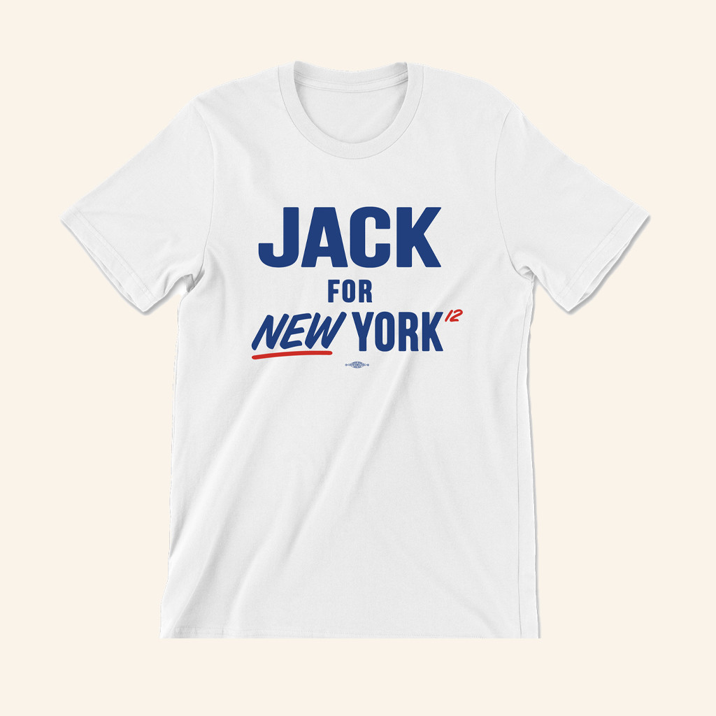 Jack For New York Merch Jack For New York White T-Shirt Gifts Ideas For Husband