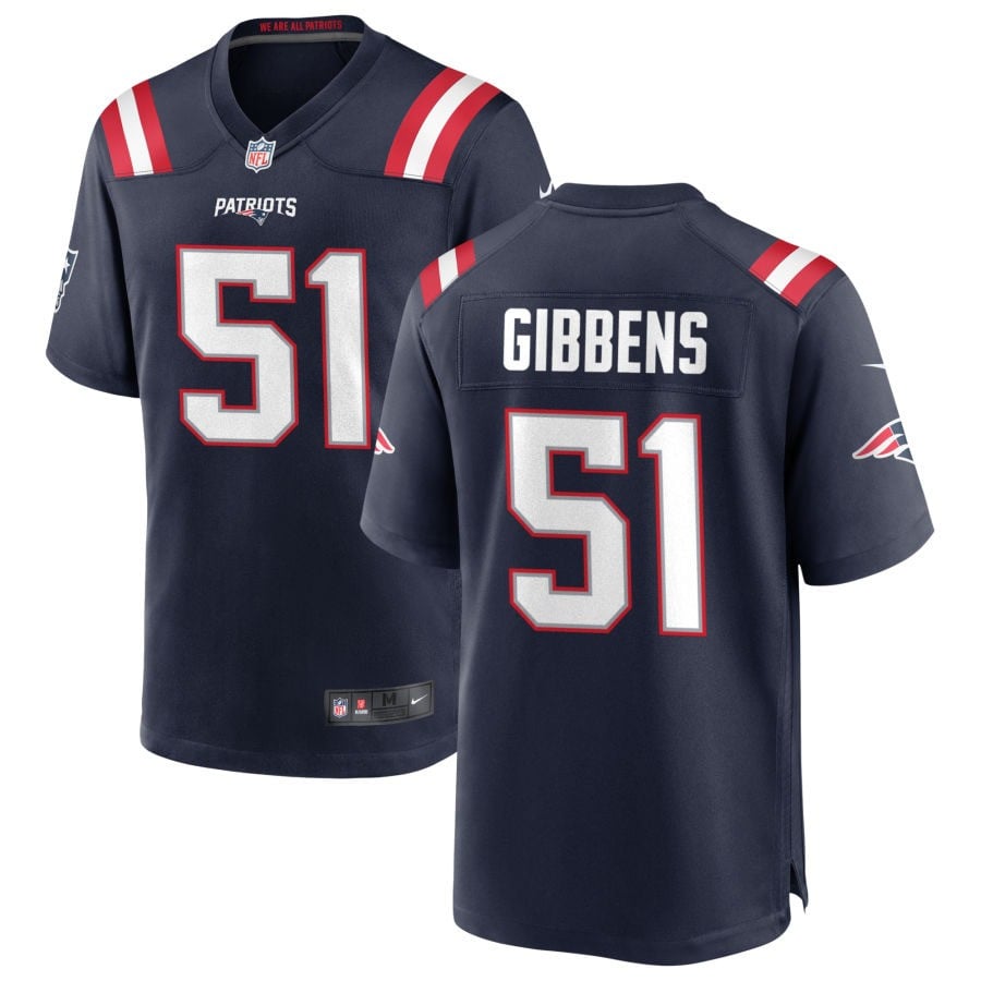 Jack Gibbens New England Patriots 2025 Game Jersey - Navy