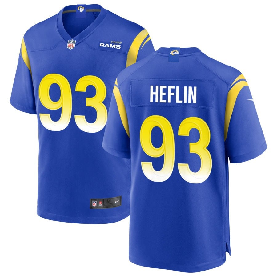 Jack Heflin Los Angeles Rams 2025 Game Jersey - Royal