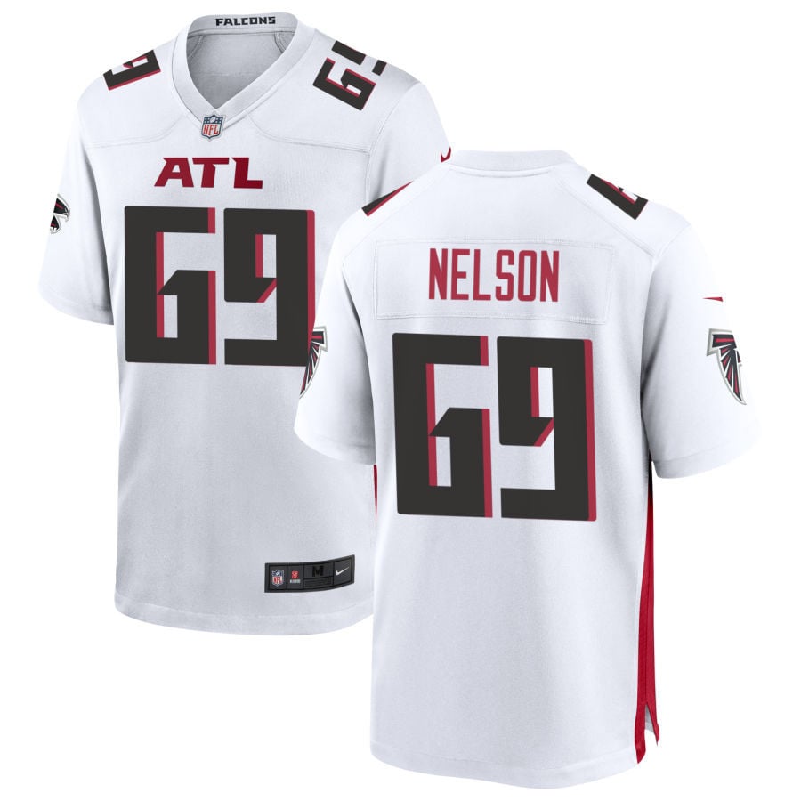 Jack Nelson Atlanta Falcons 2025 Game Jersey - White