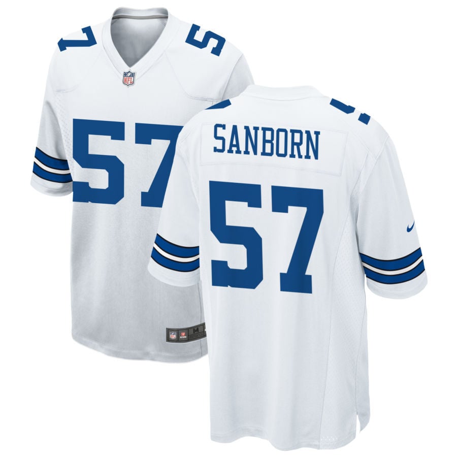 Jack Sanborn Dallas Cowboys 2025 Game Jersey - White