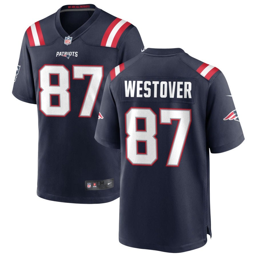 Jack Westover New England Patriots 2025 Game Jersey - Navy