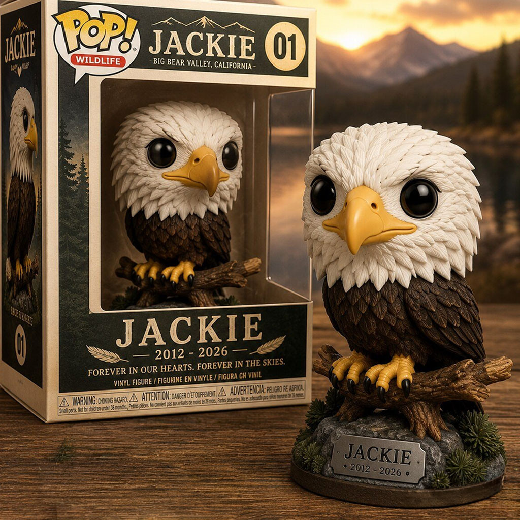 Jackie Bald Eagle Memorial Funko Pop Big Bear Valley Keepsake 2012 2026 Gift For Eagle Lover