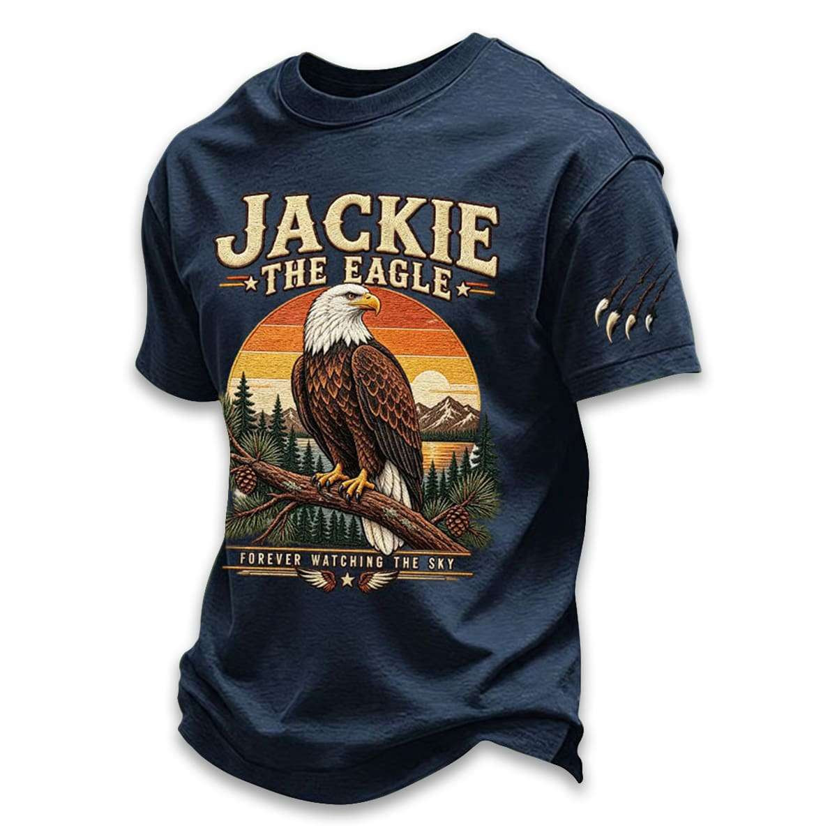 Jackie The Eagle Forever Watching The Sky Shirt Fan Apparel Jackie Memorial Gifts