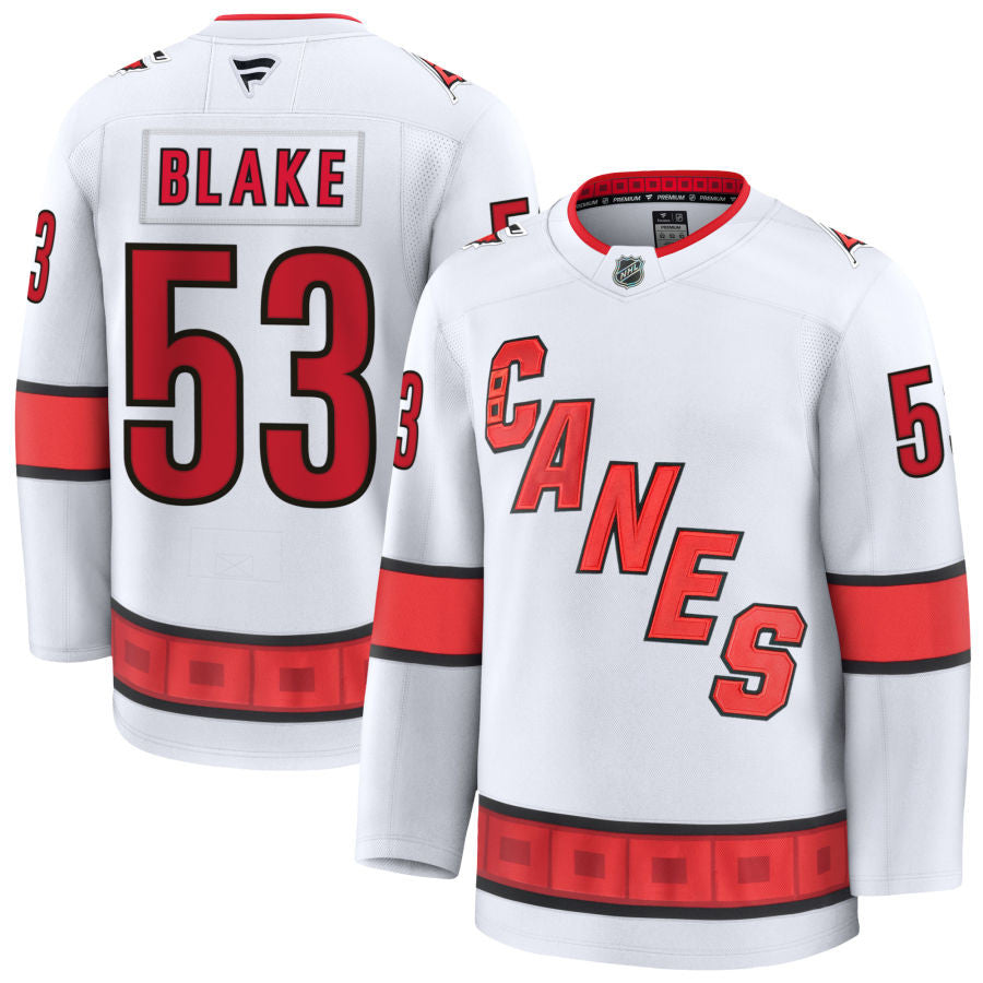 Jackson Blake Carolina Hurricanes 2025 Away Jersey - White 1 Jackson Blake Carolina Hurricanes 2025 Away Jersey - White