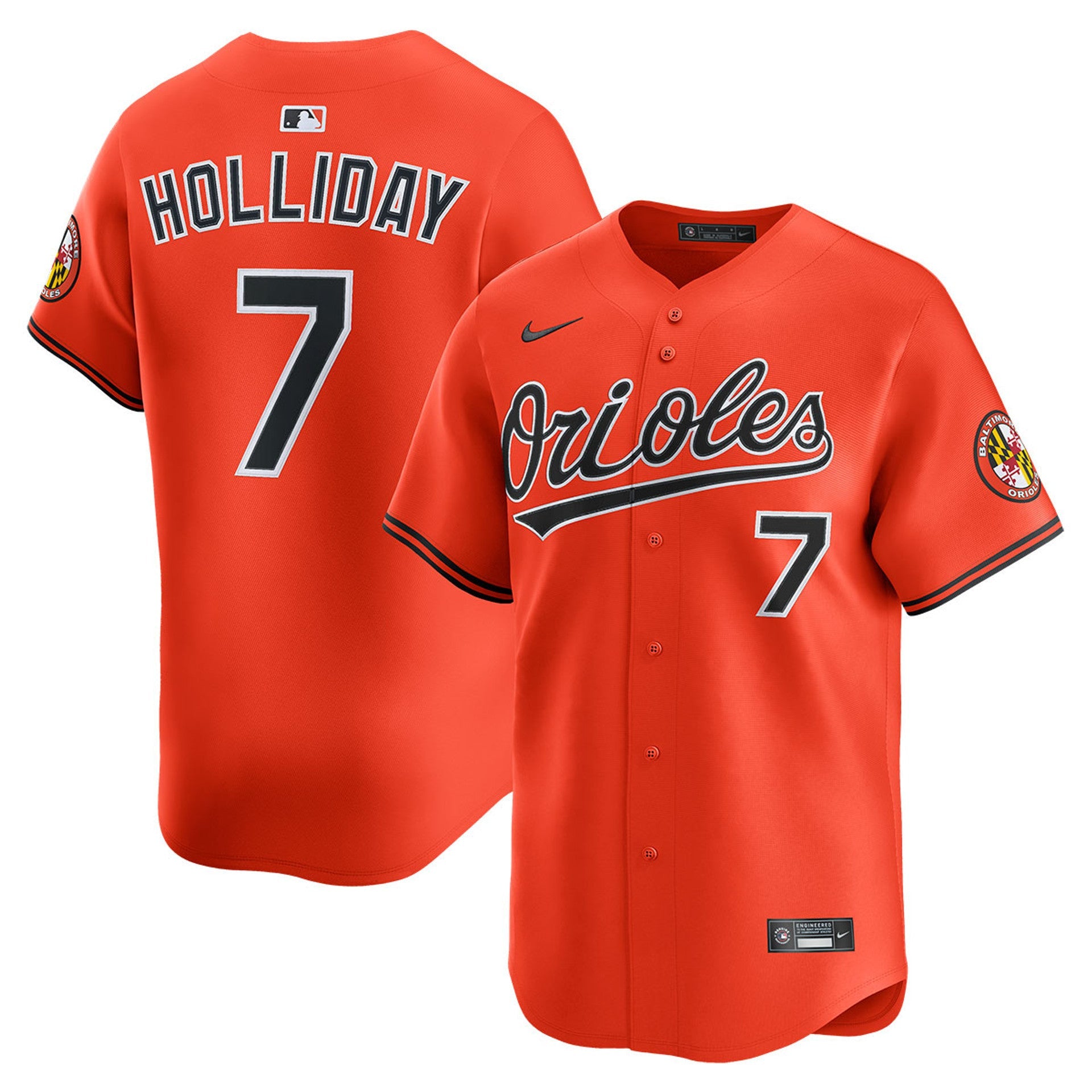 Jackson Holliday Baltimore Orioles 2025 Alternate Limited Jersey - Orange
