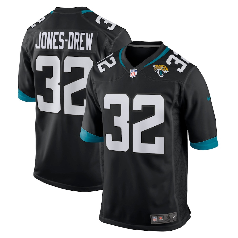 Jacksonville Jaguars Merch - Men's Maurice Jones-Drew Retired Player Alternate Game Jersey, Black - Football Team Gifts Ideas