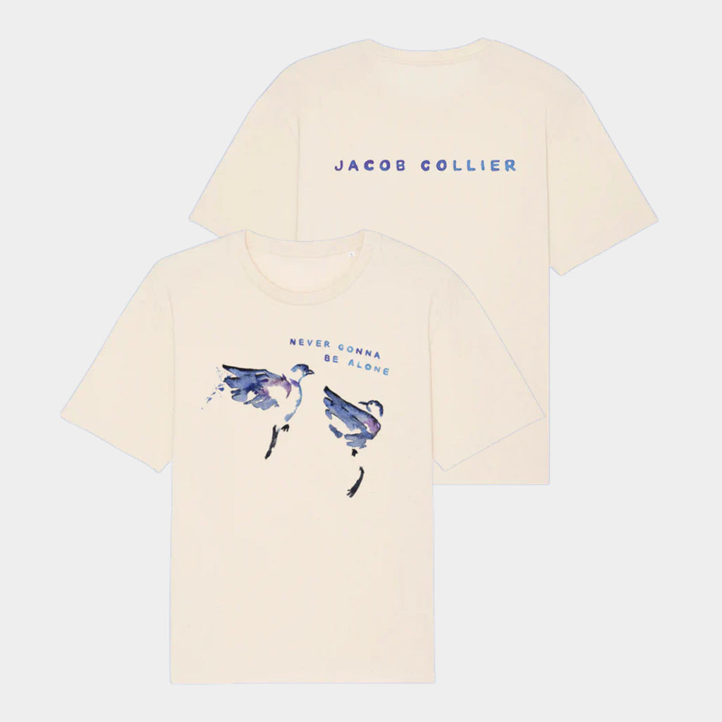 Jacob Collier Merch 2026 Never Gonna Be Alone Birds T-Shirt Unique Gifts For Music Lovers