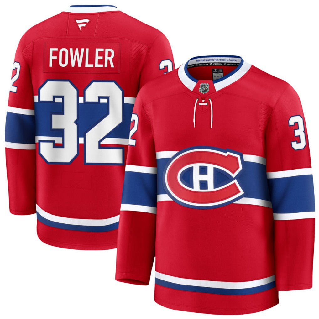 Jacob Fowler Montreal Canadiens 2026 Home Premium Jersey - Red