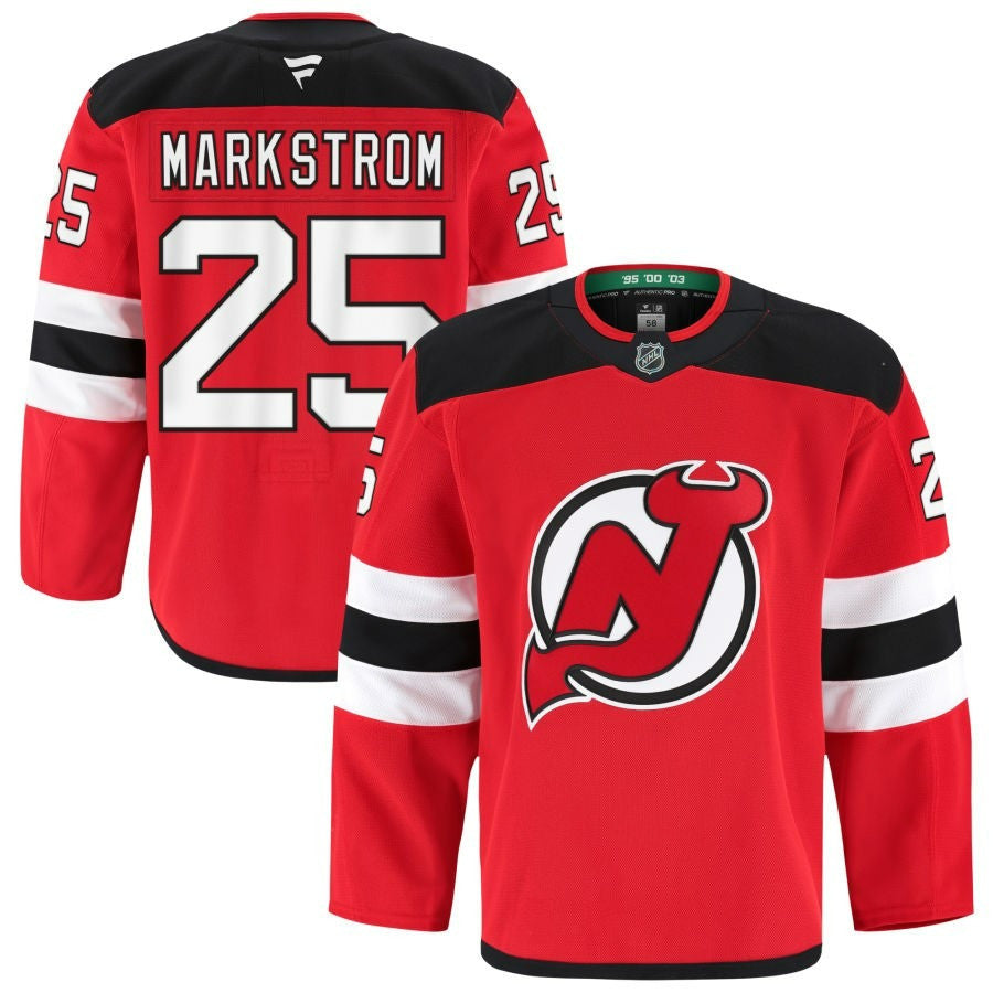 Jacob Markstrom New Jersey Devils 2025 Home Pro Jersey - Red 1 Jacob Markstrom New Jersey Devils 2025 Home Pro Jersey - Red