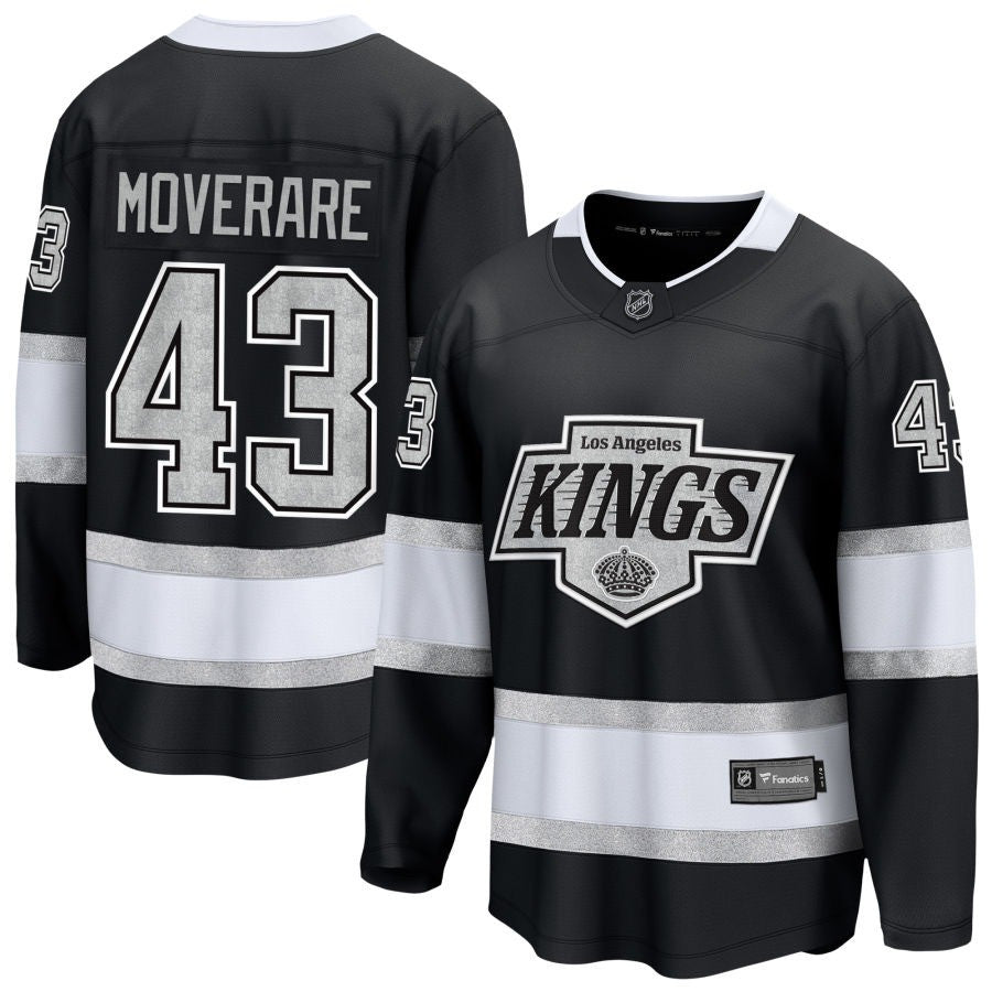 Jacob Moverare Los Angeles Kings 2025 Home Breakaway Jersey - Black 1 Jacob Moverare Los Angeles Kings 2025 Home Breakaway Jersey - Black