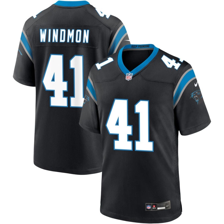 Jacoby Windmon Carolina Panthers 2025 Game Jersey - Black