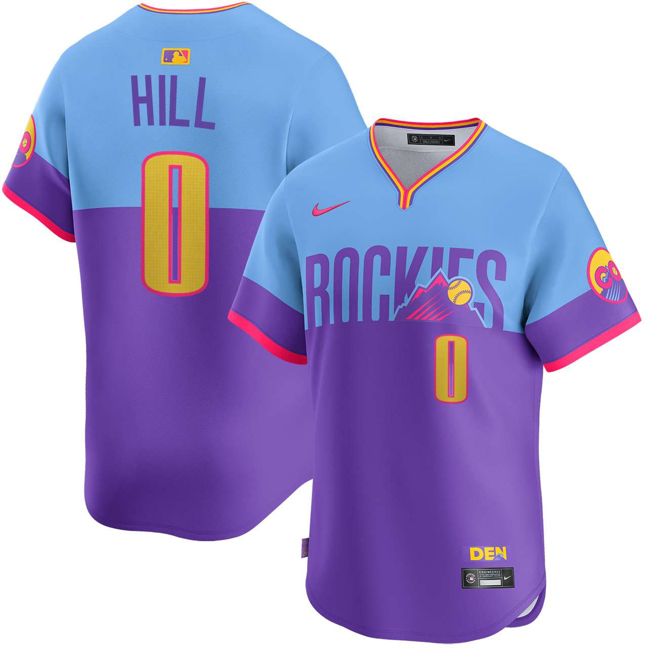 Jaden Hill Colorado Rockies City Connect Limited Jersey - Purple