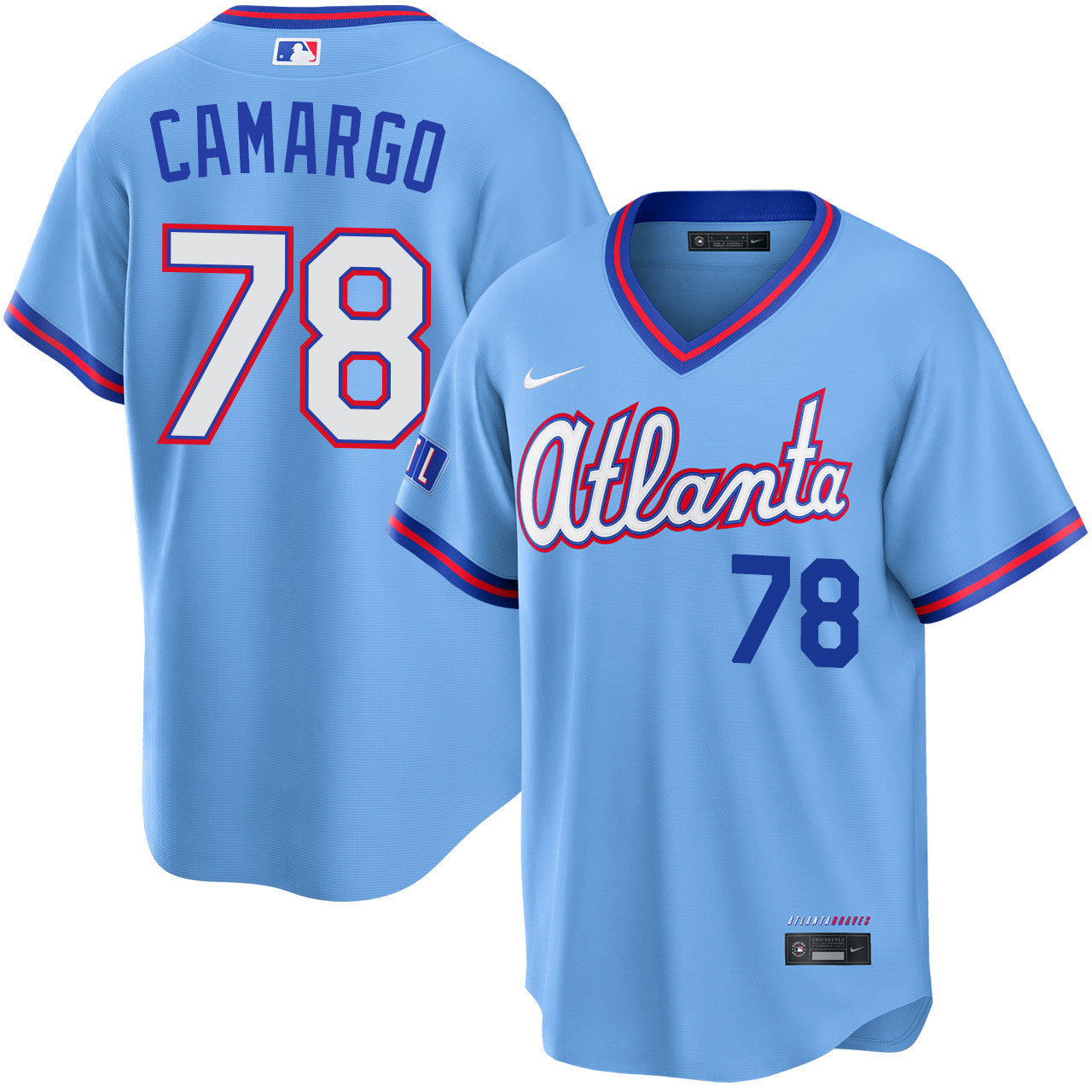 Jair Camargo Atlanta Braves 2026 City Connect Stadium Jersey - Powder Blue