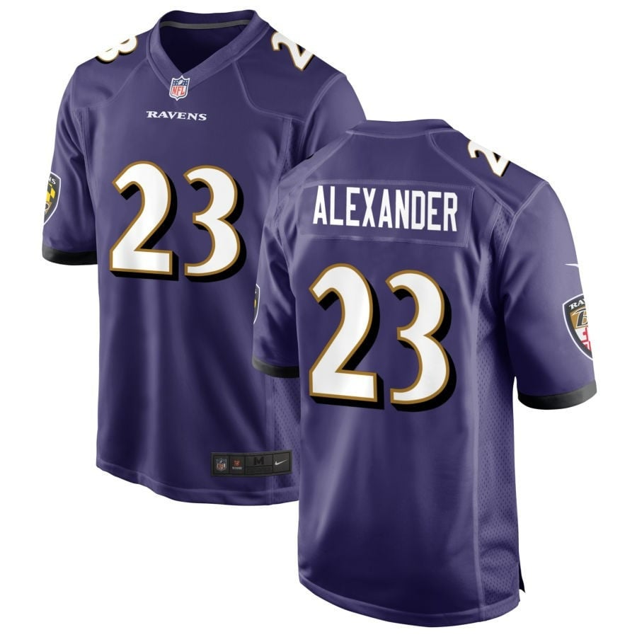 Jaire Alexander Baltimore Ravens 2025 Game Jersey - Purple