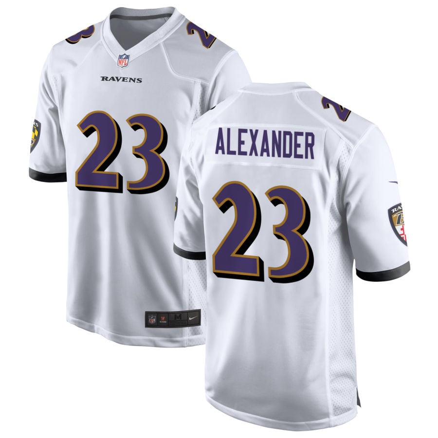 Jaire Alexander Baltimore Ravens 2025 Game Jersey - White