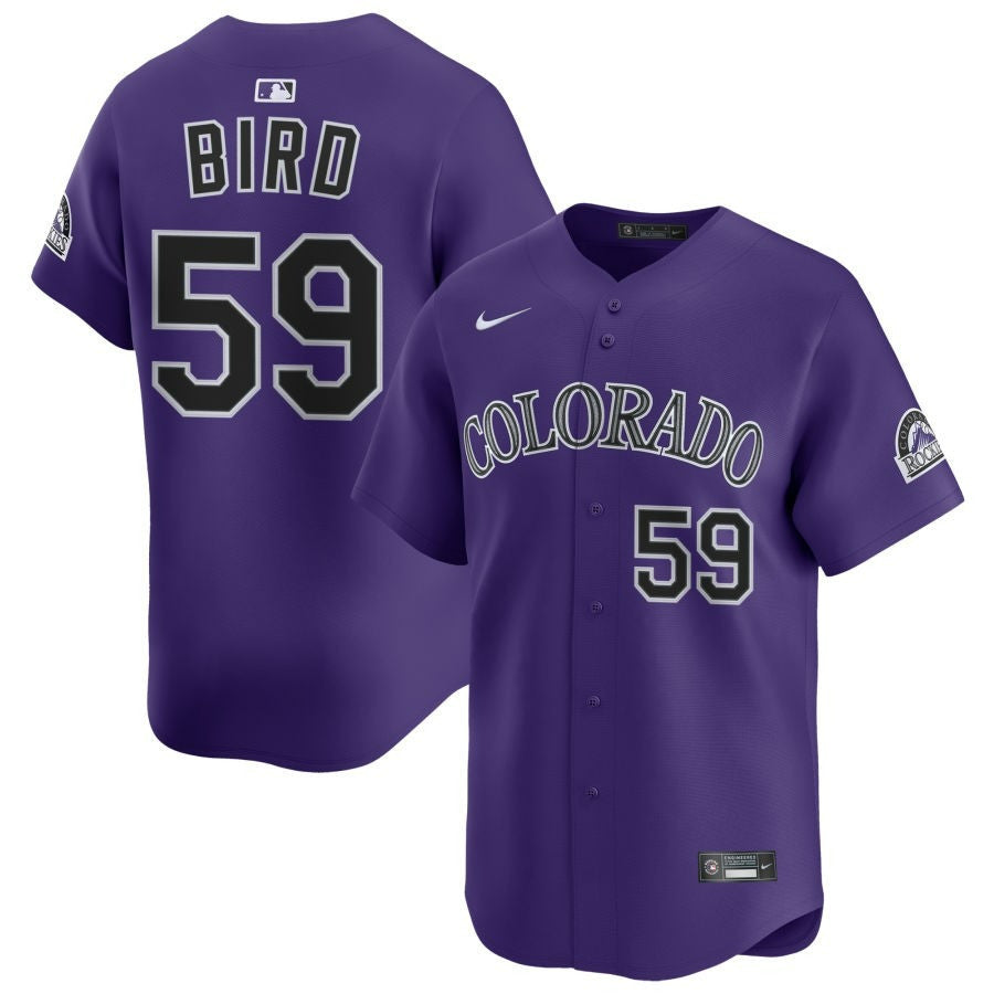 Jake Bird Colorado Rockies 2025 Alternate Limited Jersey - Purple