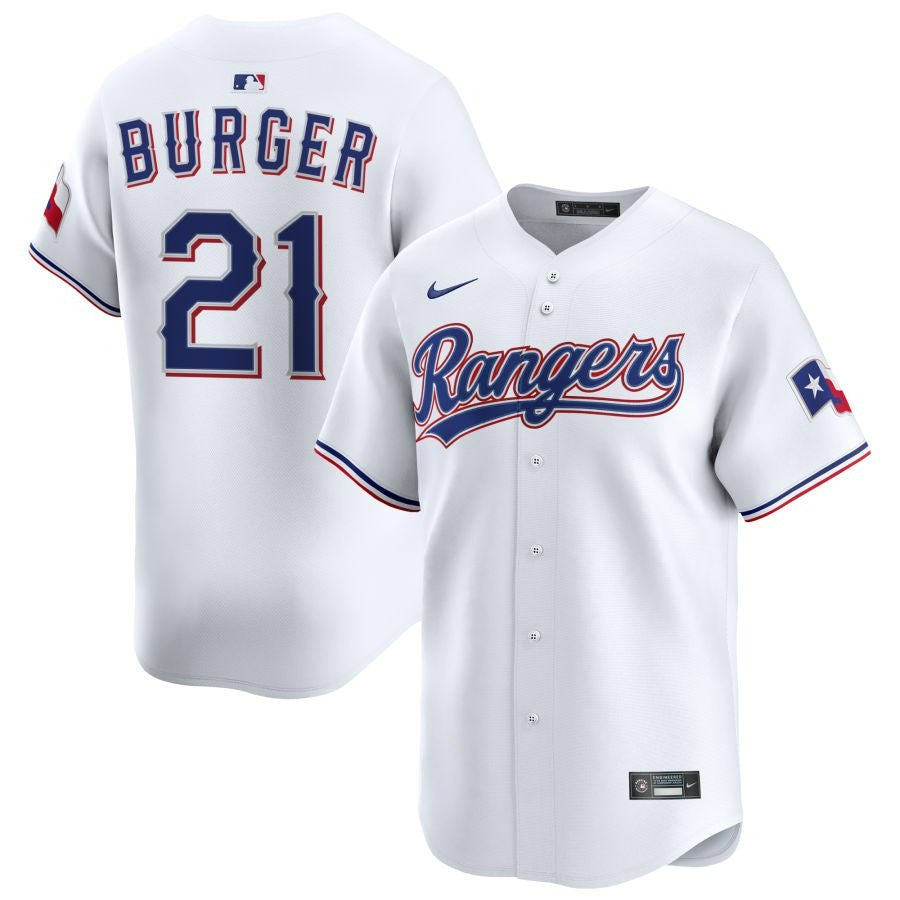 Jake Burger Texas Rangers 2025 Home Limited Jersey - White
