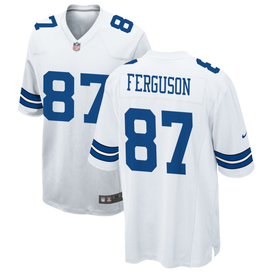 Jake Ferguson Dallas Cowboys 2025 Game Jersey - White