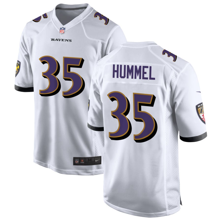 Jake Hummel Baltimore Ravens 2025 Game Jersey - White