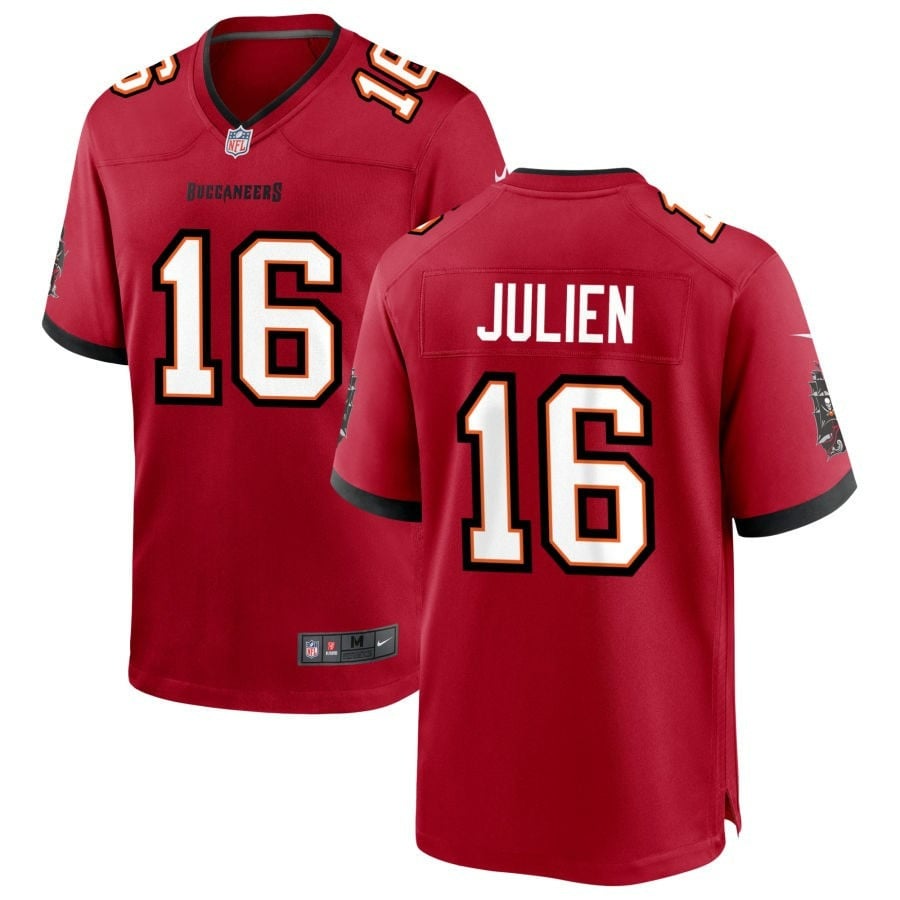 Jake Julien Tampa Bay Buccaneers 2025 Team Game Jersey - Red