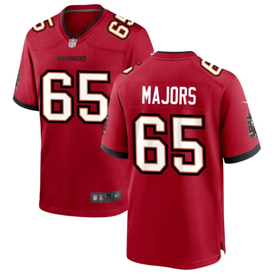 Jake Majors Tampa Bay Buccaneers 2025 Team Game Jersey - Red