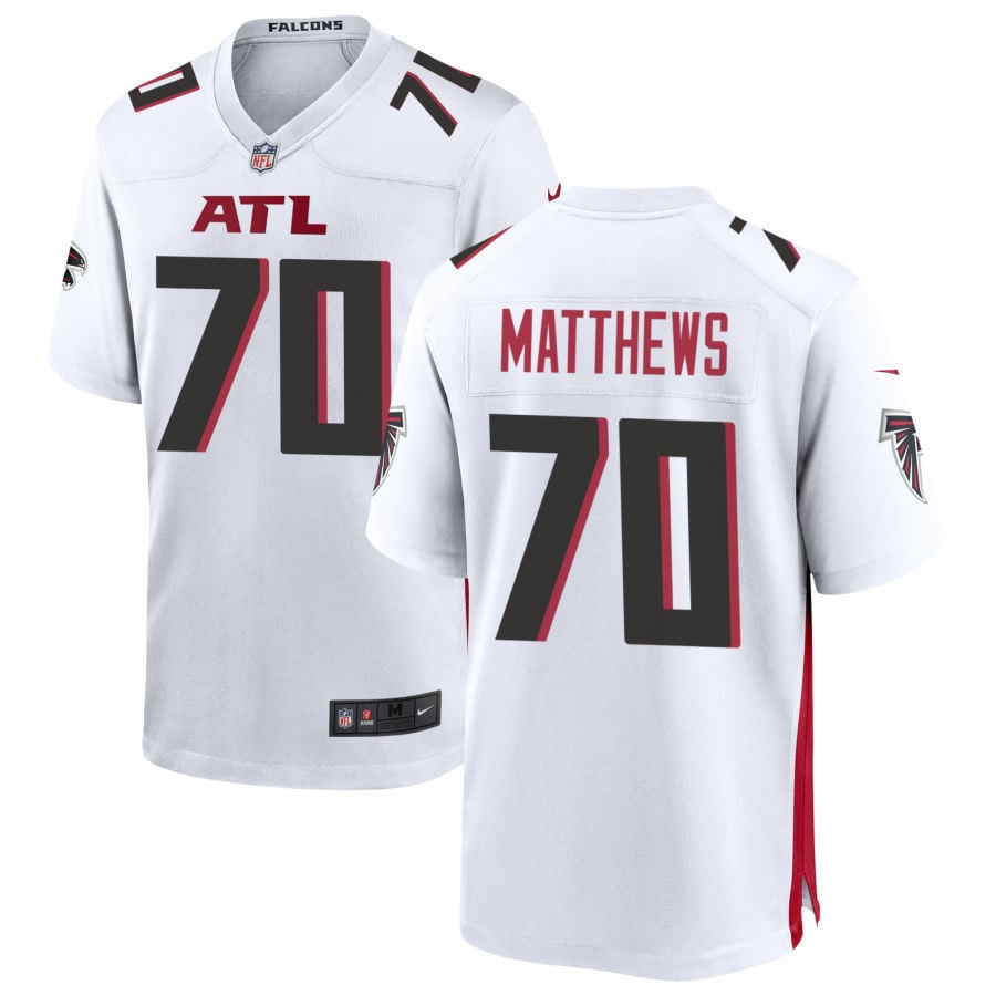 Jake Matthews Atlanta Falcons 2025 Game Jersey - White